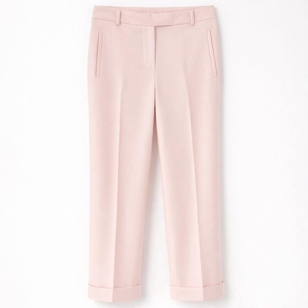 NWOT Moda International Dress‎ Pants Womens 4 Tall Pink Straight Leg  Office - Picture 8 of 9